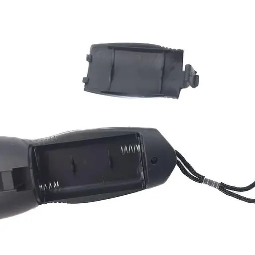 Светодиодный карманный фонарик GY1718 B ручной на батарейках, компактный LED-фонарик с 2 режимами освещения, красный - фото 3