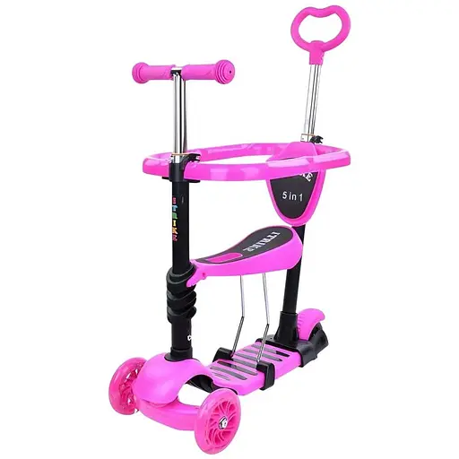Самокат iTrike JR 3-103-P 5 в 1 (биговел) розовый