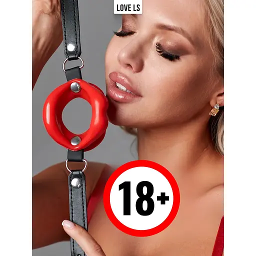 Кляп-губи Passion Відкритий рот Садо-мазо силіконовий червоний (4821002029389) - фото 5