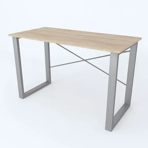 Письменный стол Ferrum-decor Драйв 750x1400x600 Серый металл ДСП Дуб Сонома 16 мм (FRD-103139)