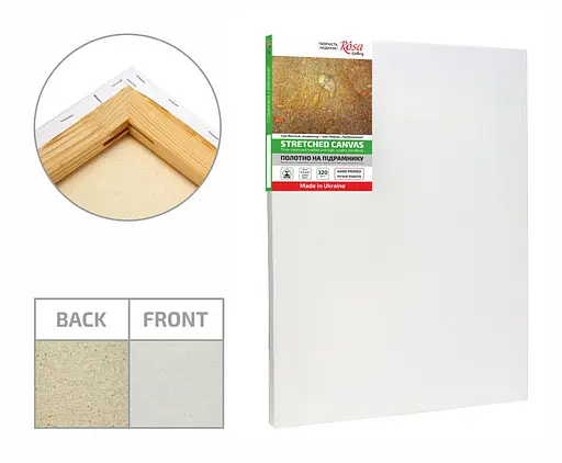 Подрамник Rosa Gallery 150×200 см модуль №2 мелкое зерно акрил хлопок - фото 2