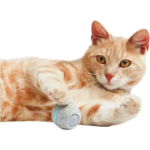 Умный мячик для кошек Cheerble Wickedball Mini Artificial Wool C0419 Grey [150921] - фото 3
