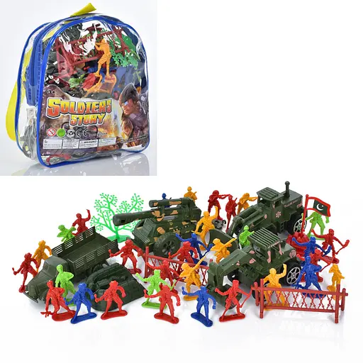 Детский игровой набор Bambi Солдаты 8211-6 32 фигурки 4 единицы военной техники - фото 2