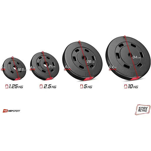 Набір Hop-Sport Premium 105кг з лавою HS-1075 Pro, штангами та гантелями - фото 10