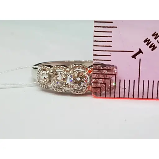 Срібне кільце Лазурит з фіанітами. 15100р 18,5 - фото 5