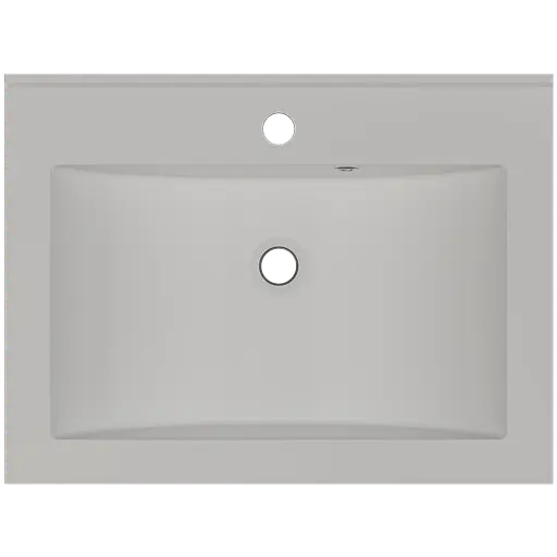 Раковина матова врізна Amidicon Victoria 60 600x450 з литого каменю VICTORIA_60_MAT, Білий матовий - фото 4