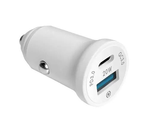 Автомобильный ЗП Piko 20 W USB + Type-C (CC-302QP) белое - фото 1