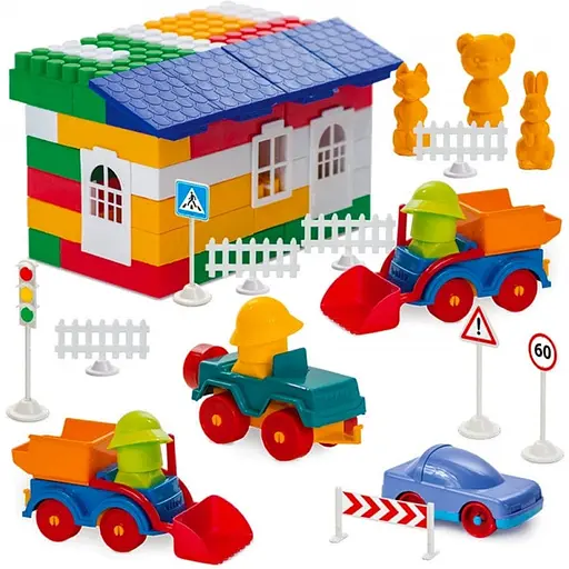 Конструктор Colorplast Лидер №7 300 деталей 1913  - фото 1