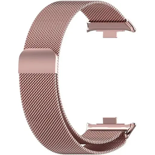 Ремешок DK для Xiaomi Mi Band 8 Pro Metal Milanese Loop Magnetic (017123) (pink rose) - фото 2
