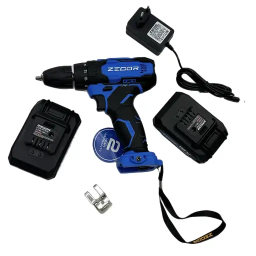 Шуруповерт аккумуляторный универсальный Zegor CDA-18/18В/35 Нм/две скорости/2 батареи 18 В 2 Ач/Реверс/Подсветка
 - фото 9