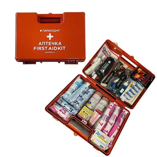 Аптечка медична автомобільна АМА-1 Євростандарт PRO розширена (в кейсі) - фото 1