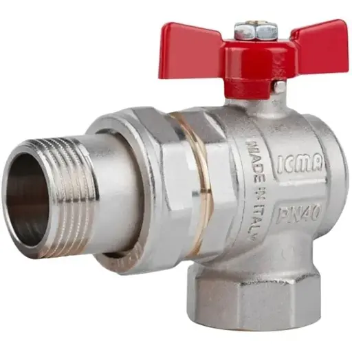 Кран шаровой Icma FAR. ROSSA 1" угловой №361 (87361AF11) - фото 1