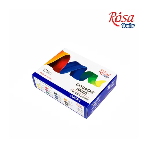 Гуашеві фарби Rosa Studio Classic 12 кольорів по 20 мл (4823098527039) - фото 2