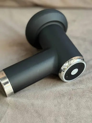 Перкусійний масажер YX-7100 акумуляторний 1200 mAh 5в1 Антицелюлітний вібромасажер 5Вт для тіла Чорний - фото 6