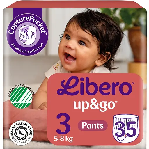Подгузники-трусики Libero Up&Go 3 (5-8 кг) 35 шт.