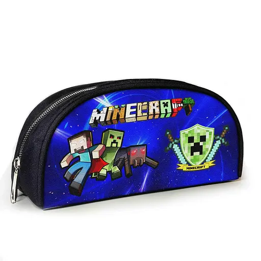 Пенал шкільний Minecraft Кріпер 23х10х8 см з принтом для хлопчика (02834)