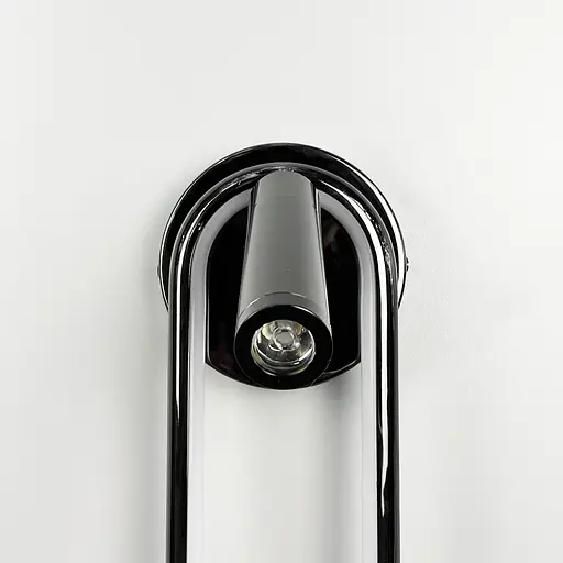 Бра у чорному глянцевому корпусі із світлодіодним овалом та спотом Line F WB 22/2 BK - фото 6