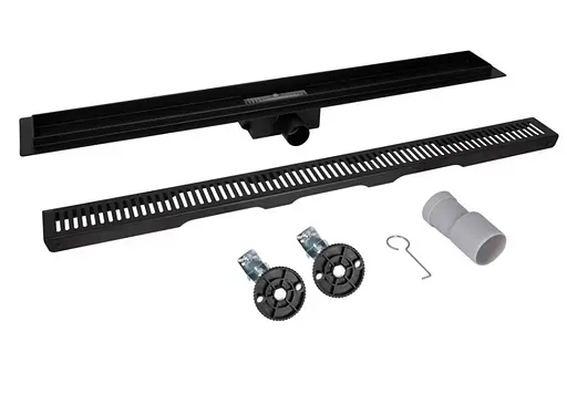 Линейный трап Qtap Taurus FA600MBLA из нержавеющей стали, с сухим затвором QTTAUFA600MB - фото 4