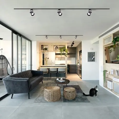 Однофазний трековий світильник із стандартною лампою | Line F | Арт. AL157 чорний - фото 4