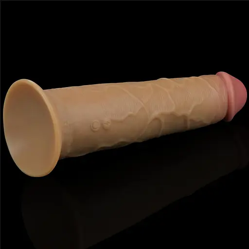 Реалістичний вібратор Lovetoy Nature Cock 20.5 см тілесний - фото 7