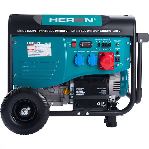 Генератор бензиновый Heron 15HP 6.8kW/8.5kVA (8896420) [157440] - фото 2