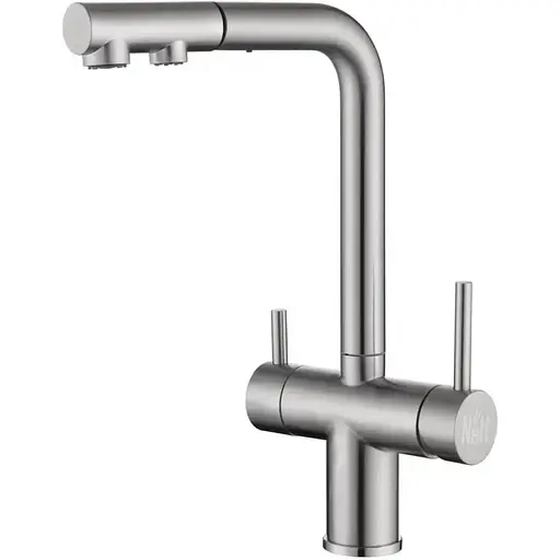 Комплект мийки на кухню та змішувача Nett з нержавіючої сталі NS-7048 - фото 3