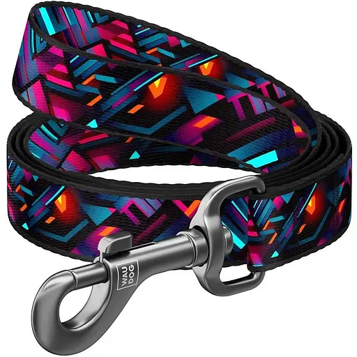 Поводок для собак Waudog Nylon нейлоновый, рисунок "Бесконечные миры", S