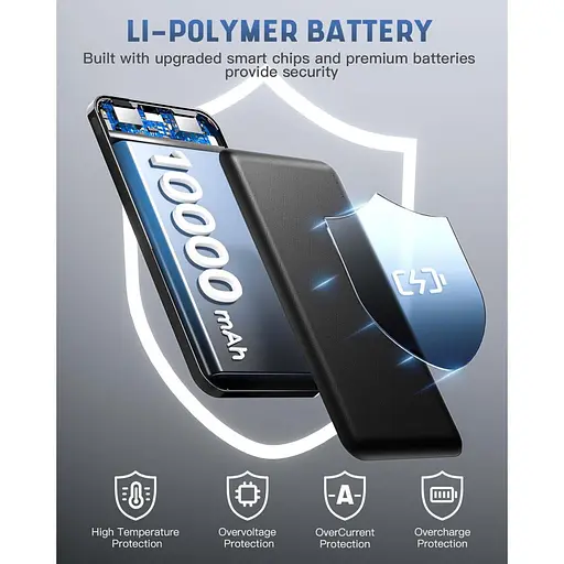 Повербанк Power Bank Acmaker Q1071 портативний зарядний пристрій 10000mAh - фото 4