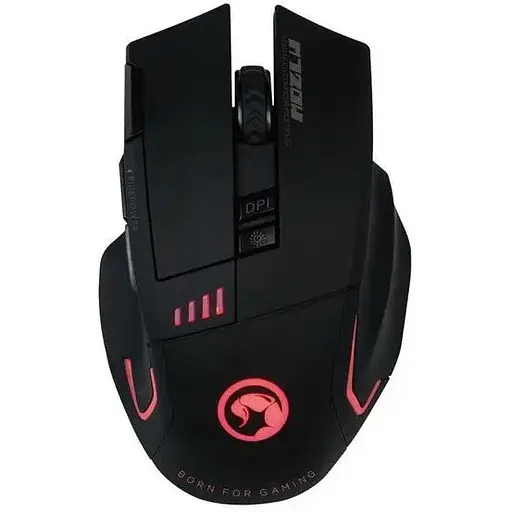 Комп'ютерна миша Marvo M720W бездротова безшумна 6colors-LED 8 кнопок Fast Key 4800 dpi Black - фото 2