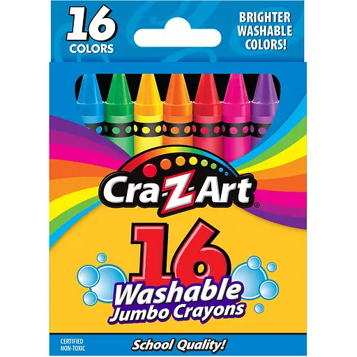 Мел восковой Cra-Z-Art легкосмываемый большой 16 шт. (10204CRA) - фото 2