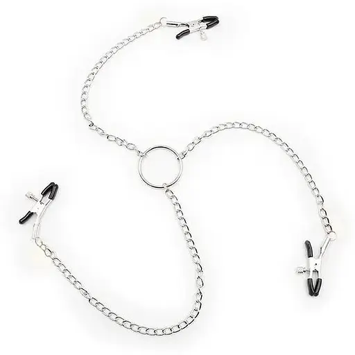 Затискачі для інтимних зон сосків та клітора чорні K000216