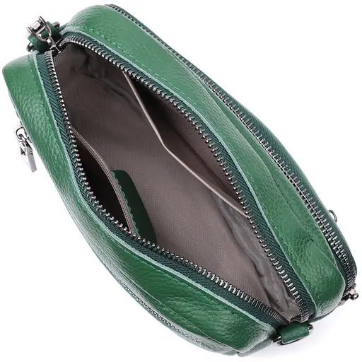 Кожаная женская сумка Vintage 21х14х8 см sum0026587 - фото 9