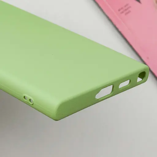 Чехол Lakshmi Silicone Cover Full Camera (A) для Samsung Galaxy S24 Ultra Зеленый / Pistachio - фото 7