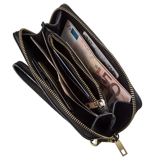 Чоловічий шкіряний клатч SHVIGEL 19х10х2,5 см sum0012759 - фото 4