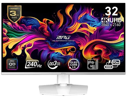 Монитор 31.5" MSI MPG 321URXW QD-OLED UHD OLED 240Hz (MPG 321URXW QD-OLED) - фото 1