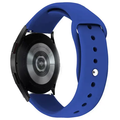 Силиконовый ремешок Sport для Smart Watch 20mm Синий/Shiny blue