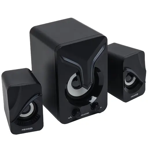 Акустическая система 2.1 Microlab U-270 11W, USB, LED, черная - фото 3