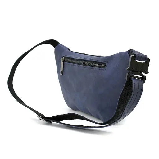 Кожаная мужская сумка на пояс TARWA 14х29х5 см sum0025992 - фото 10