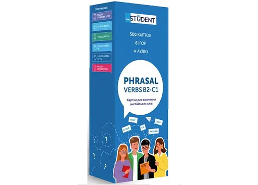 Настільна гра English Student Картки для вивчення англійської мови English Student Phrasal Verbs В2-С1 (укр.) (591225980)
