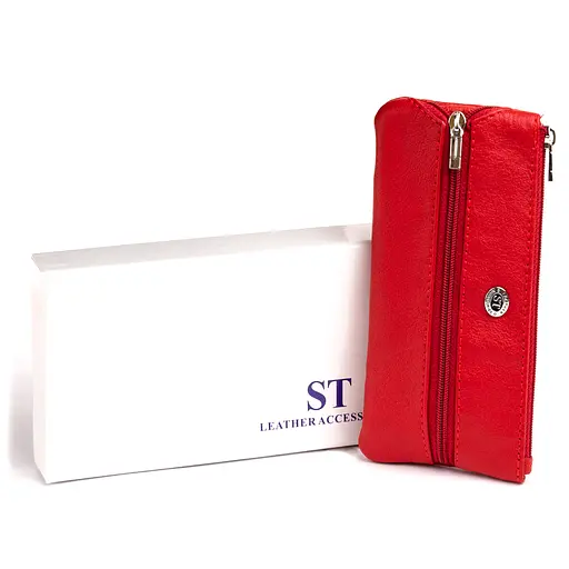 Жіночий шкіряний гаманець-ключниця ST Leather 15.5х7х0.5 см acs0015807 - фото 6