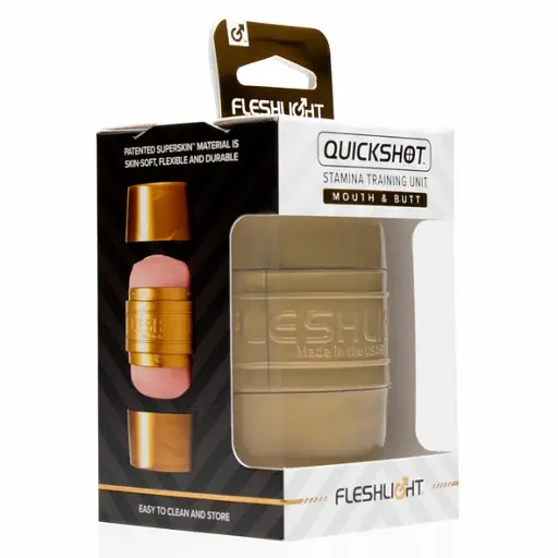 Мастурбатор Fleshlight Quickshot STU рожевий - фото 7