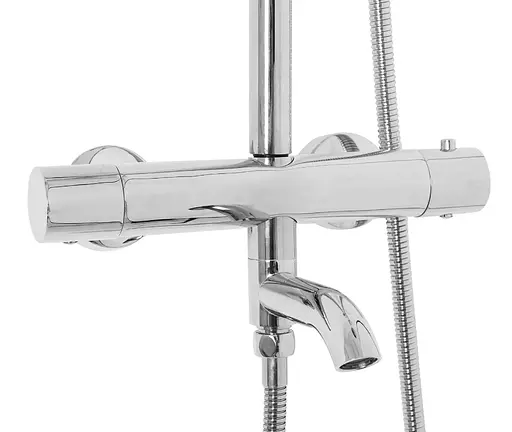 Душовя система Rea Lungo з термостатом та виливом хром REA-P6607, Хром - фото 2