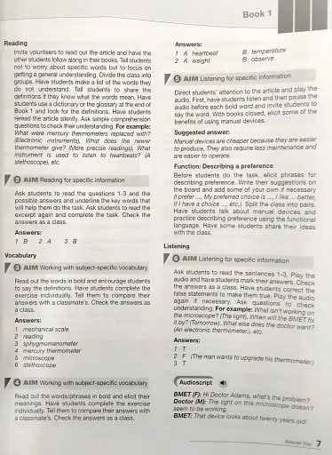 Career Paths. Medical Equipment Repair. Teacher's Guide - фото 7