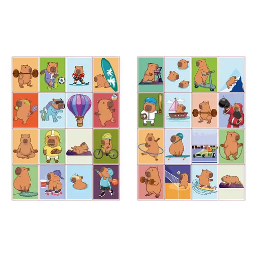 Дитяча розмальовка зі стікерами "Капібара і спорт" CB23, 16 сторінок - фото 3