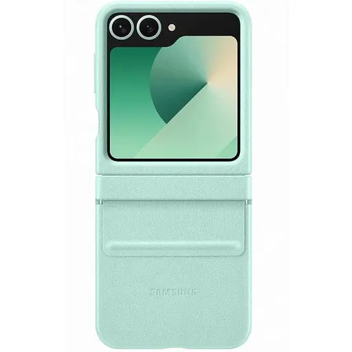 Кожаный чехол Epik Leather Case AAA для Samsung Galaxy Z Flip6 Turquoise