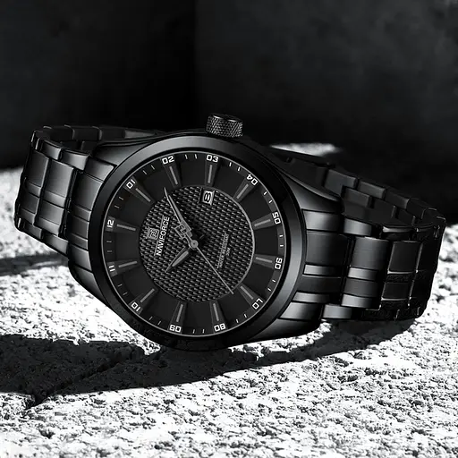 Наручний годинник чоловічий Naviforce Perfect Чорний (3109) - фото 7