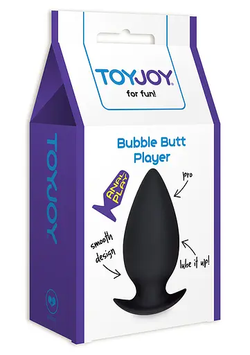 Анальна пробка Toy Joy Bubble Butt Player Pro 11 см (чорний) - фото 2