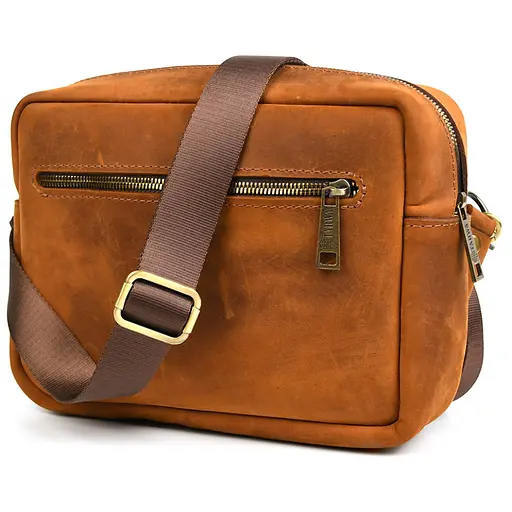 Шкіряна сумка через плече Tarwa 24х17х6 см sum0028315 - фото 4