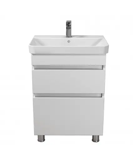 Тумба Мойдодир MoonShine 60 з умивальником Vivace 60 на ніжках Білий - фото 4