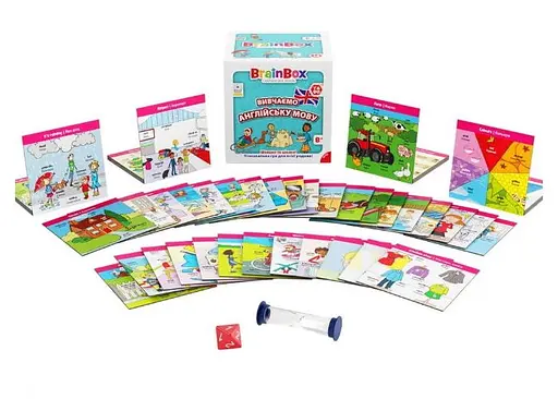 Настольная игра YaGo BrainBox Изучаем английский язык (укр.) (BZZBRLLE01UA) - фото 6